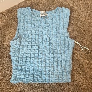 Barely worn blue princess Polly crop top